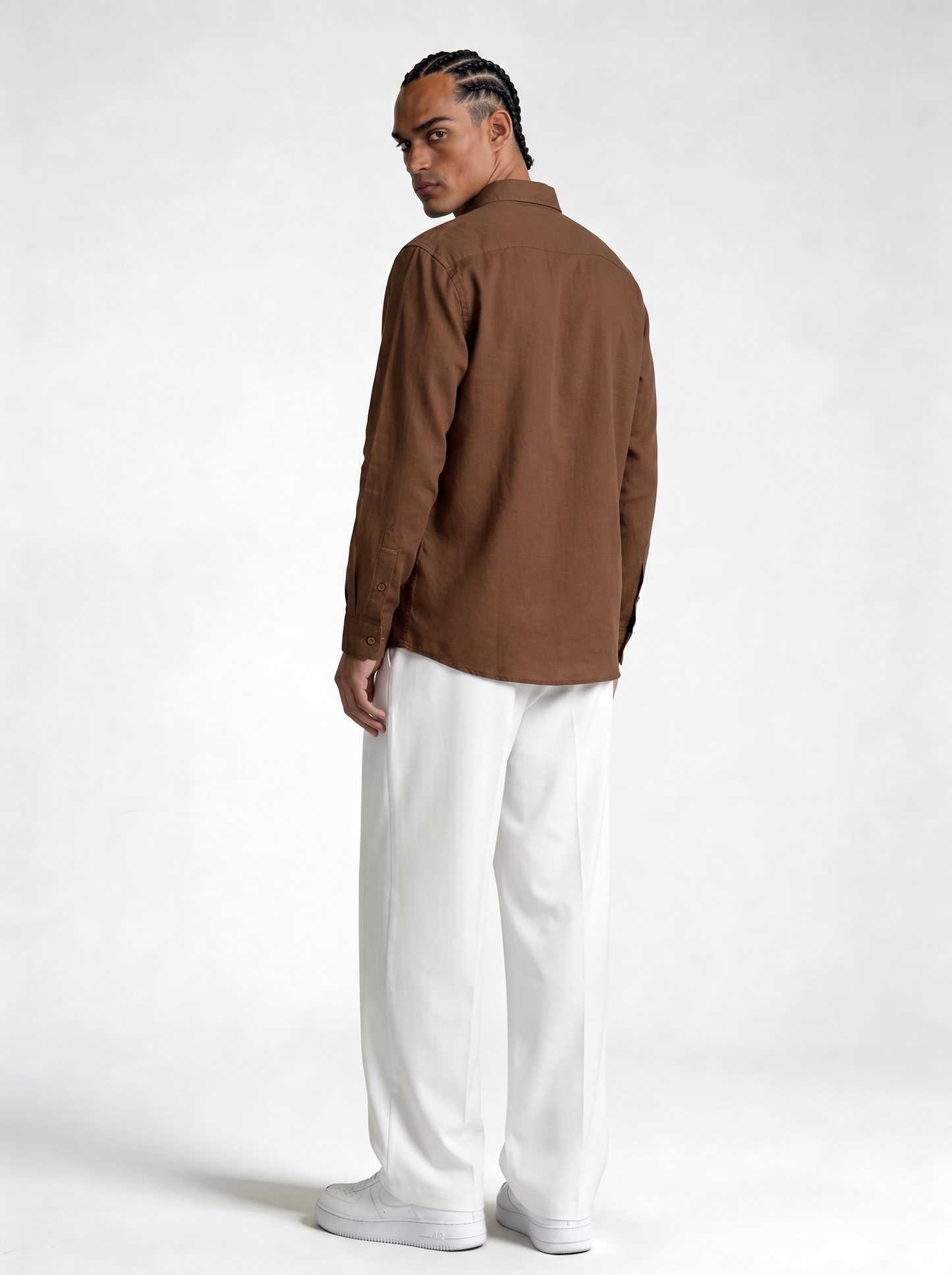 Minimal Buttoned Shirt Linen Regular Fit - zamari