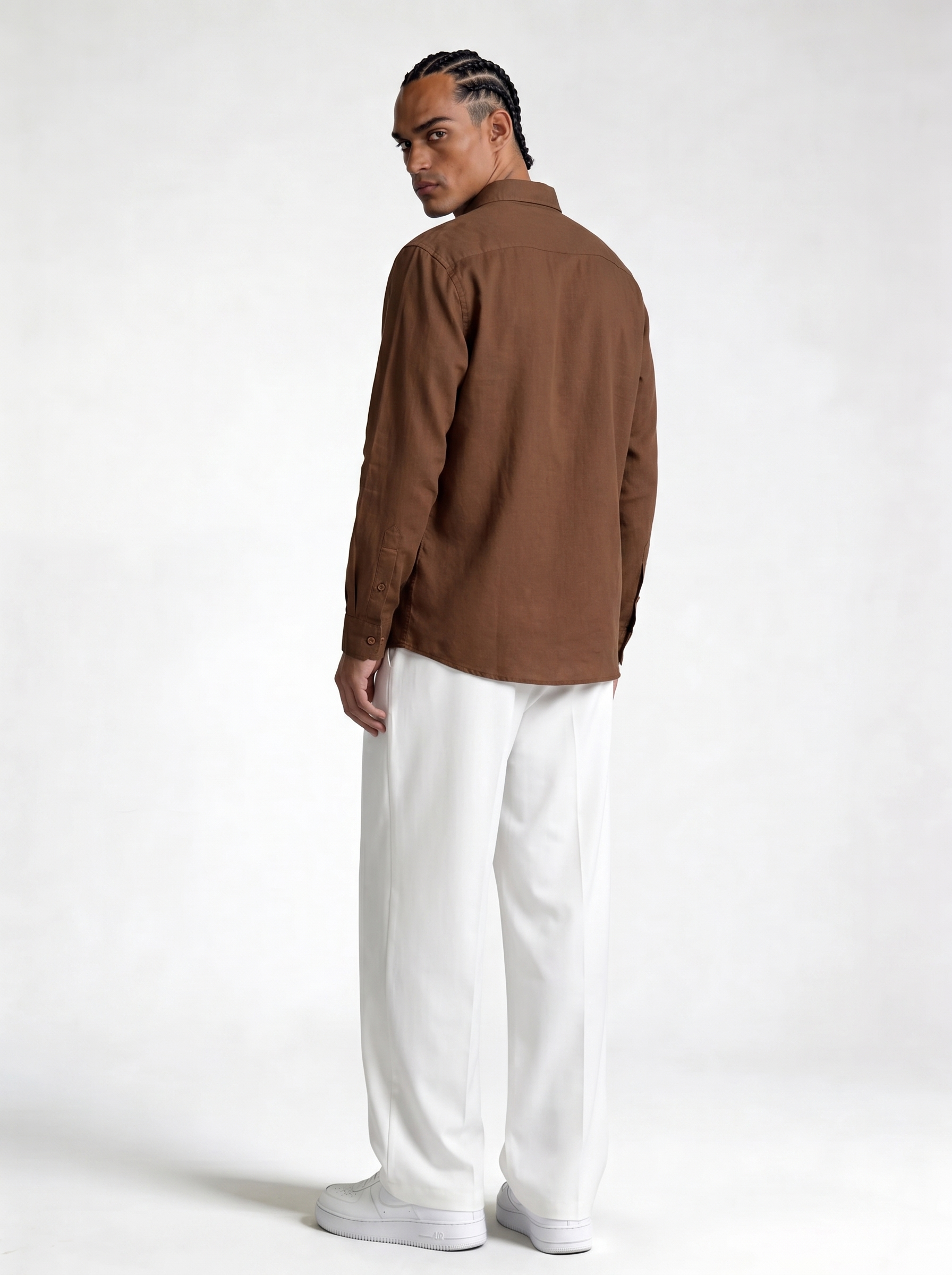 Minimal Buttoned Shirt Linen Regular Fit - zamari