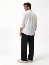 Minimal Buttoned Shirt Linen Regular Fit - zamari