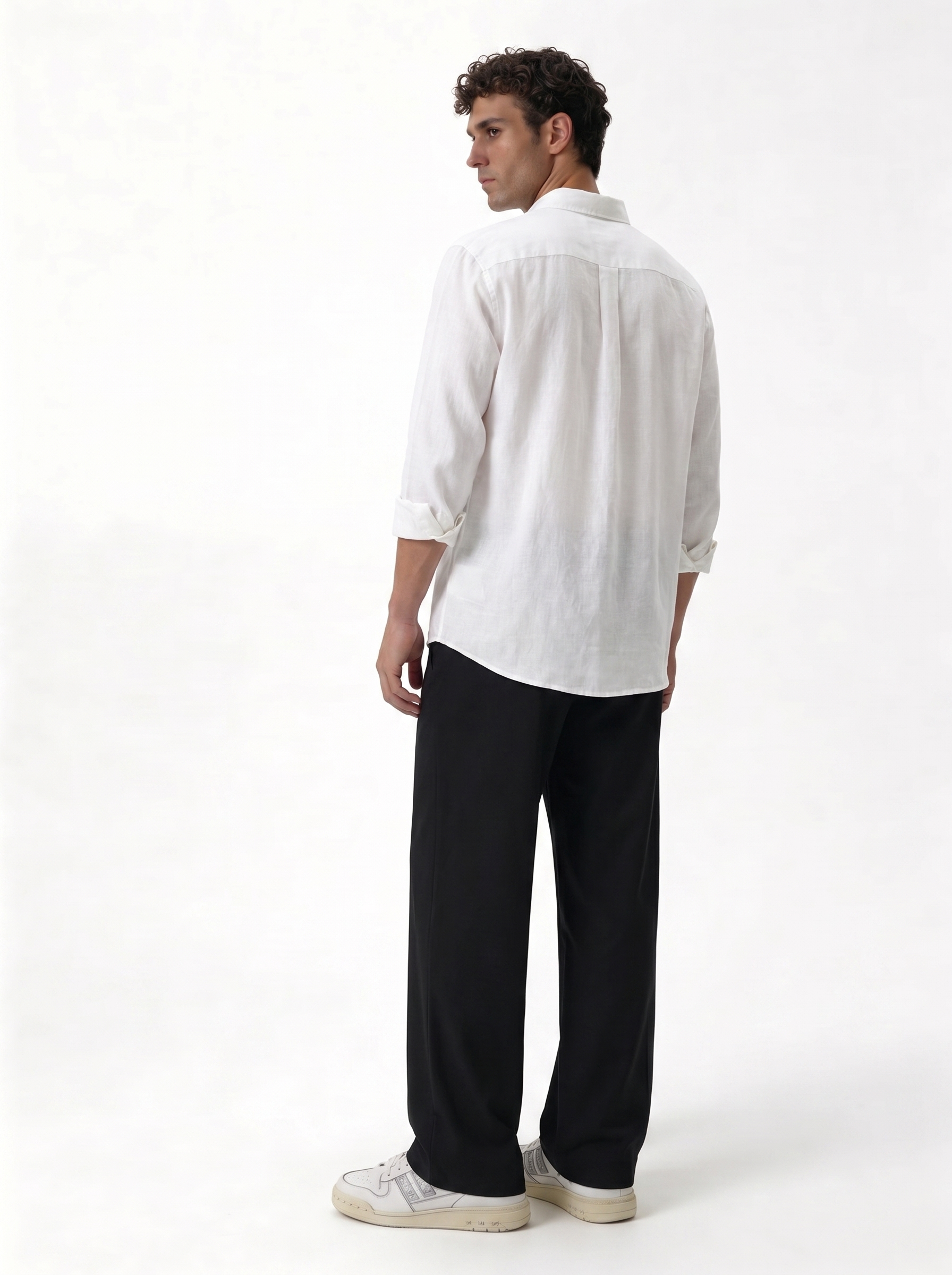Minimal Buttoned Shirt Linen Regular Fit - zamari