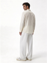 Minimal Buttoned Shirt Linen Regular Fit - zamari