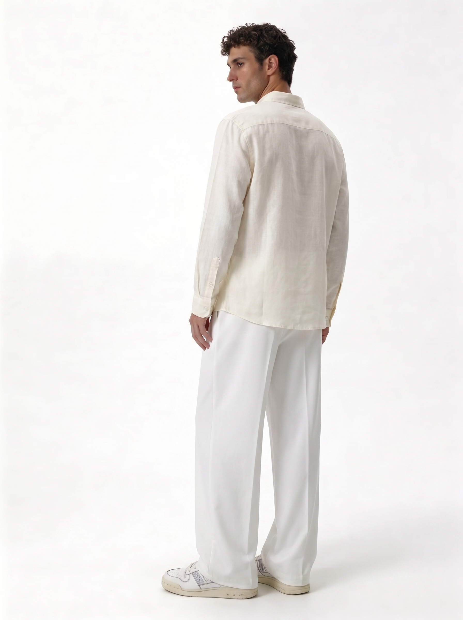 Minimal Buttoned Shirt Linen Regular Fit - zamari
