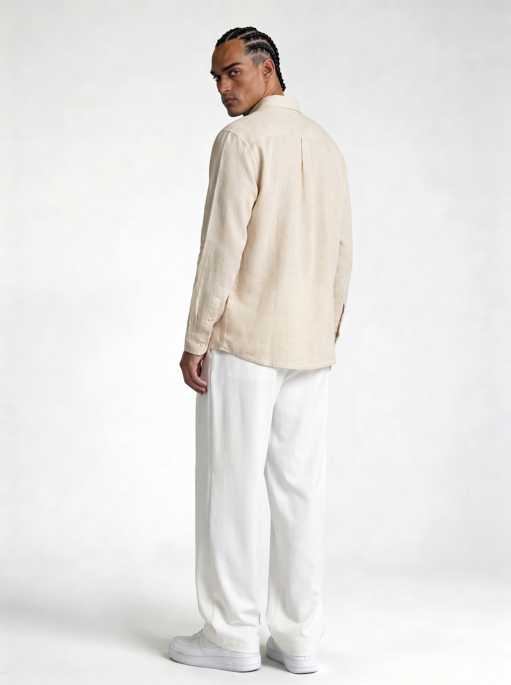 Minimal Buttoned Shirt Linen Regular Fit - zamari