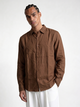 Minimal Buttoned Shirt Linen Regular Fit - zamari