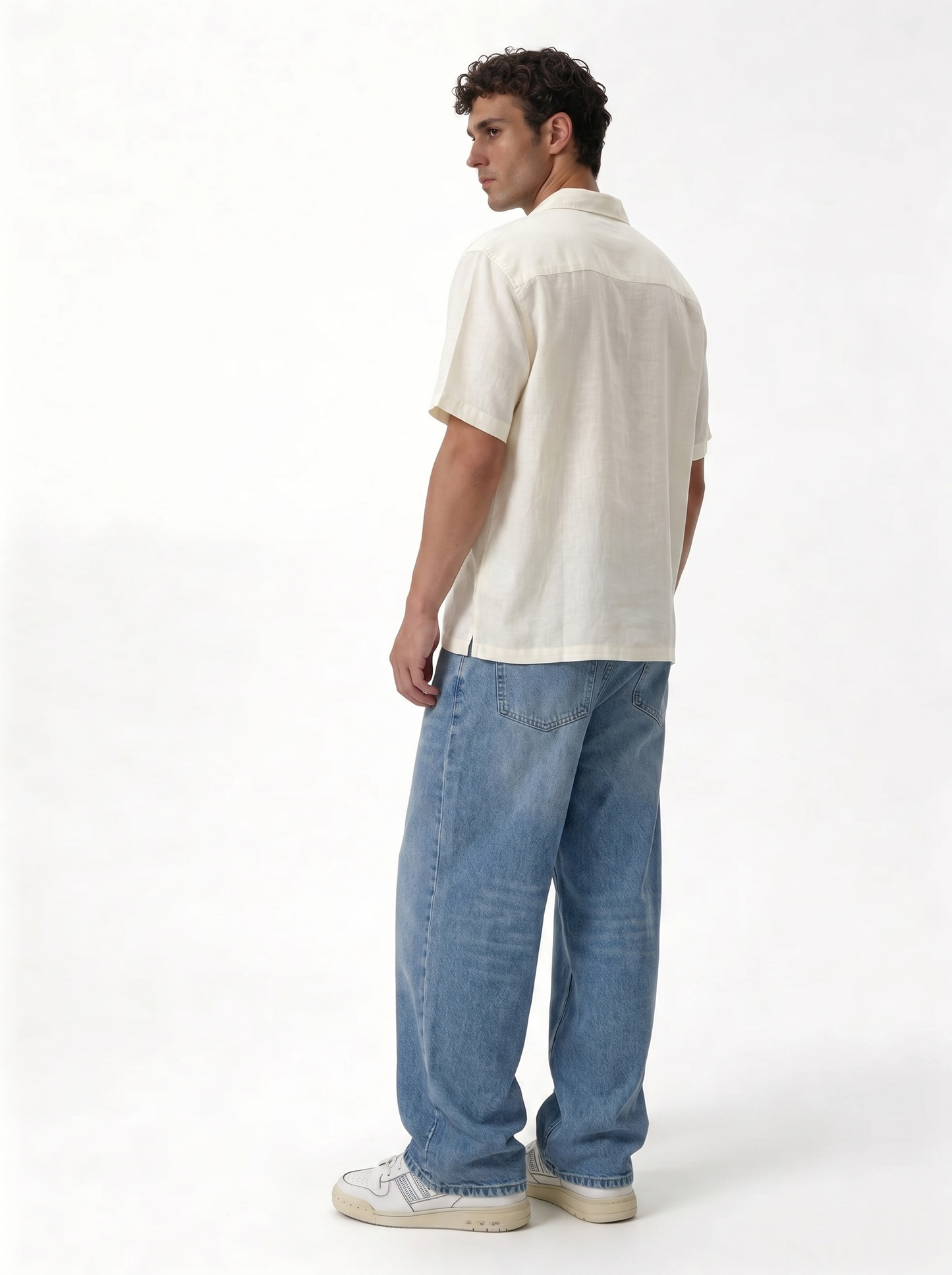 Chest Pocket Shirt Linen Blend Regular Fit - je-x