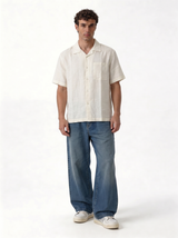 Chest Pocket Shirt Linen Blend Regular Fit - je-x
