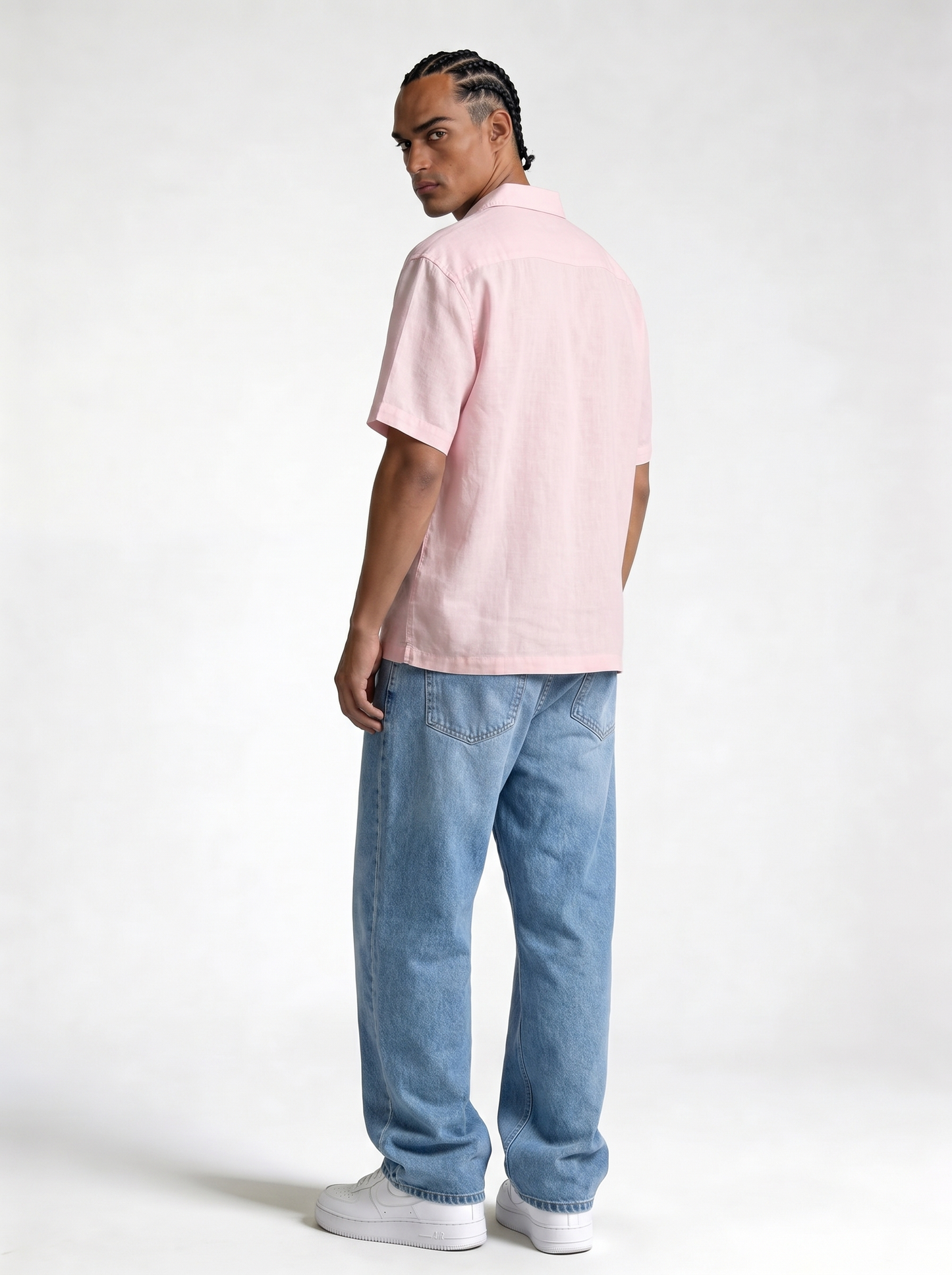 Chest Pocket Shirt Linen Blend Regular Fit - je-x