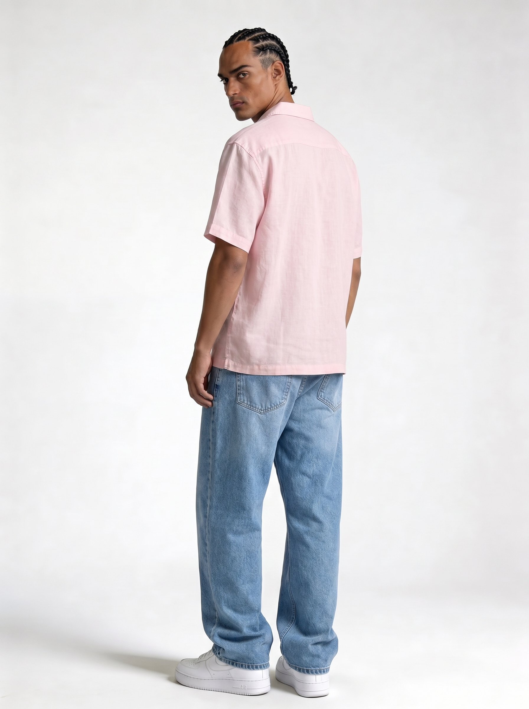 Chest Pocket Shirt Linen Blend Regular Fit - je-x