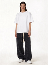 Embroidered Pants Cotton Baggy Fit - seven
