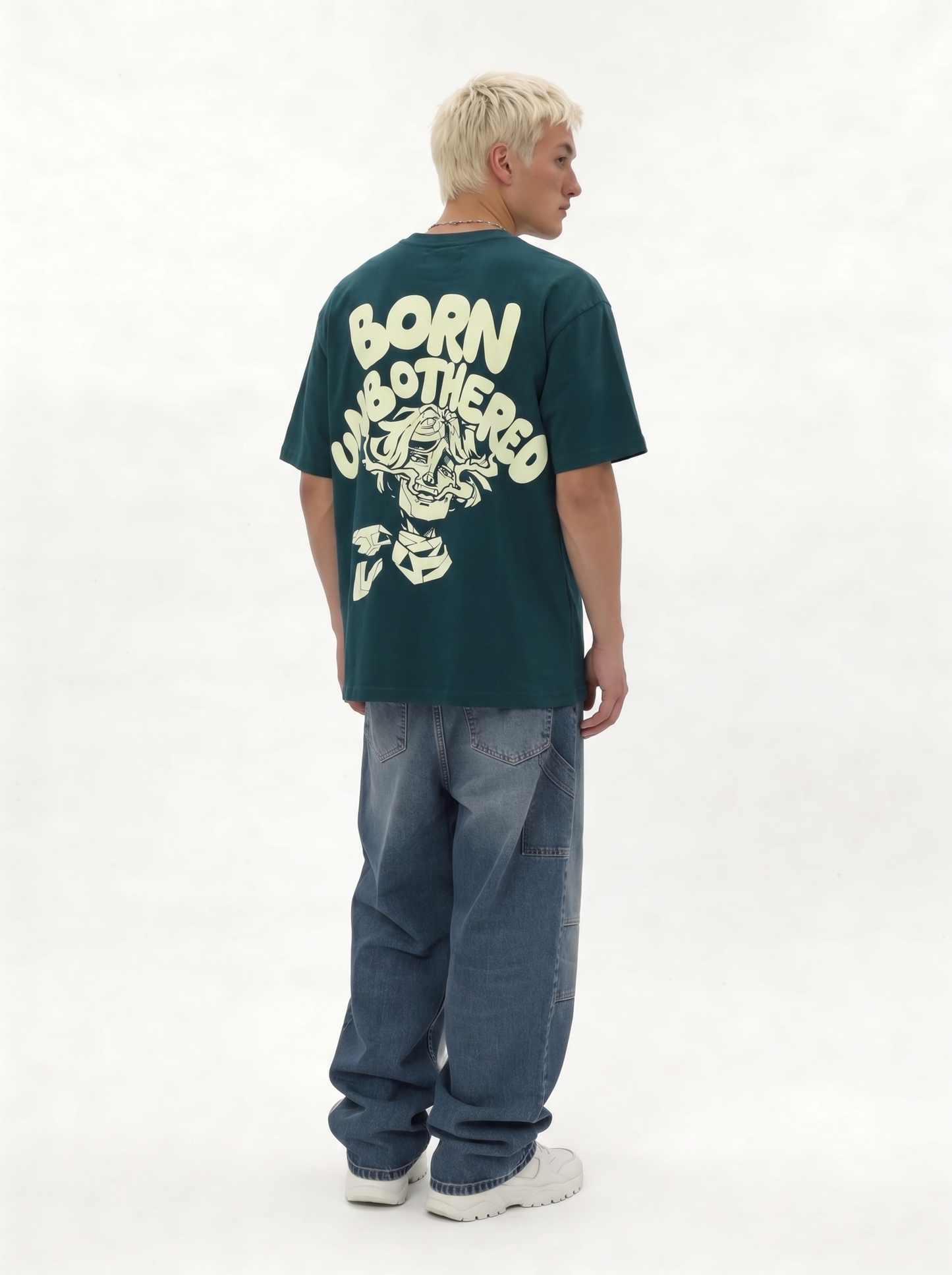 Back Print T-Shirt Cotton Oversized Fit - tharwa