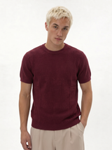 Ribbed Trim T-Shirt Knit Regular Fit - je-x