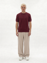 Ribbed Knit T-Shirt Knit Regular Fit - je-x