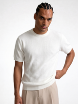 Ribbed Trim T-Shirt Knit Regular Fit - je-x