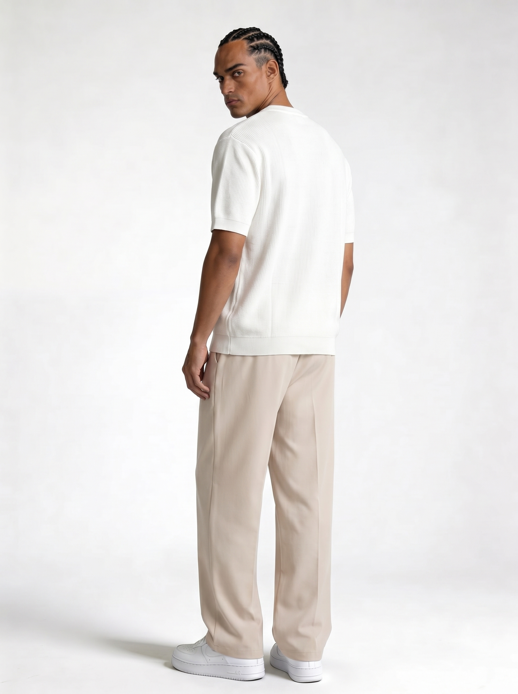 Ribbed Trim T-Shirt Knit Regular Fit - je-x