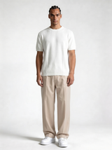 Ribbed Trim T-Shirt Knit Regular Fit - je-x