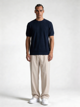 Ribbed Trim T-Shirt Knit Regular Fit - je-x