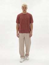 Ribbed Knit T-Shirt Knit Regular Fit - je-x