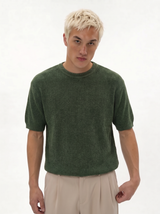Ribbed Knit T-Shirt Knit Regular Fit - je-x