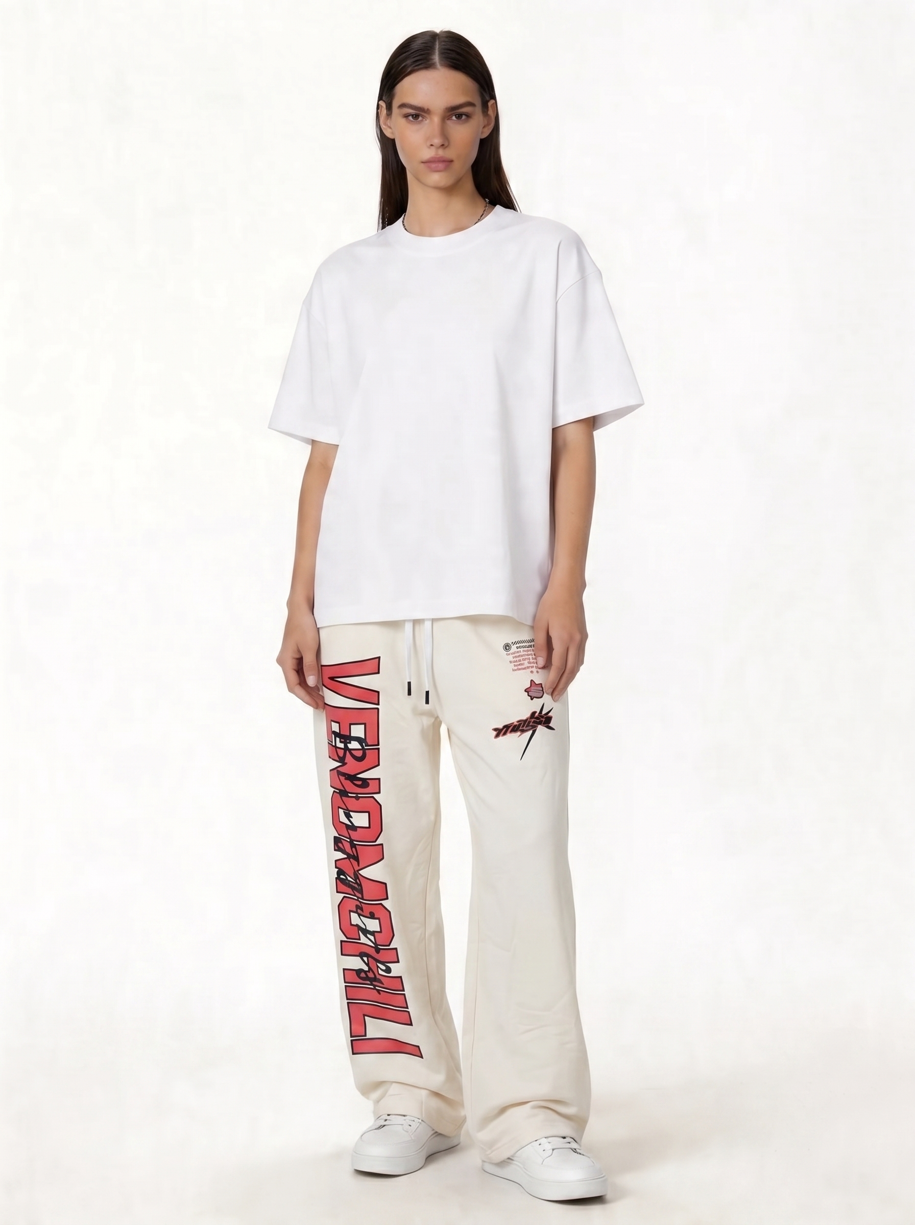 Printed Graphic Pants Cotton Relaxed Fit - Eleven