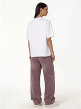 Distressed Wide Leg Denim Pants - seven