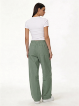 Raw Edge Pants Cotton Baggy Fit - seven