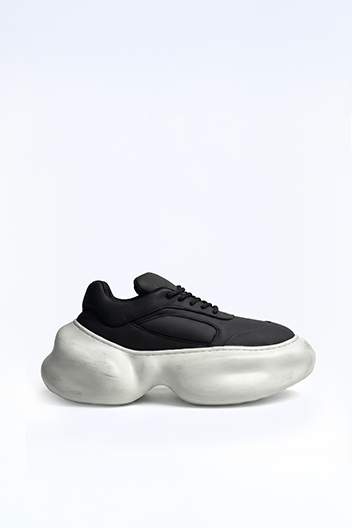 Panelled Sneakers Leather Regular Fit - seevenn