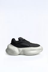 Panelled Sneakers Leather Regular Fit - seevenn