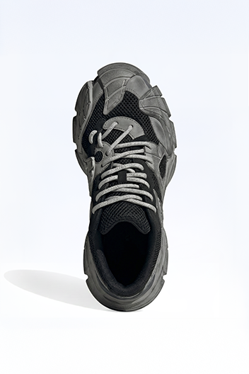 Distressed Panelled Sneakers Knit Regular Fit - seevenn