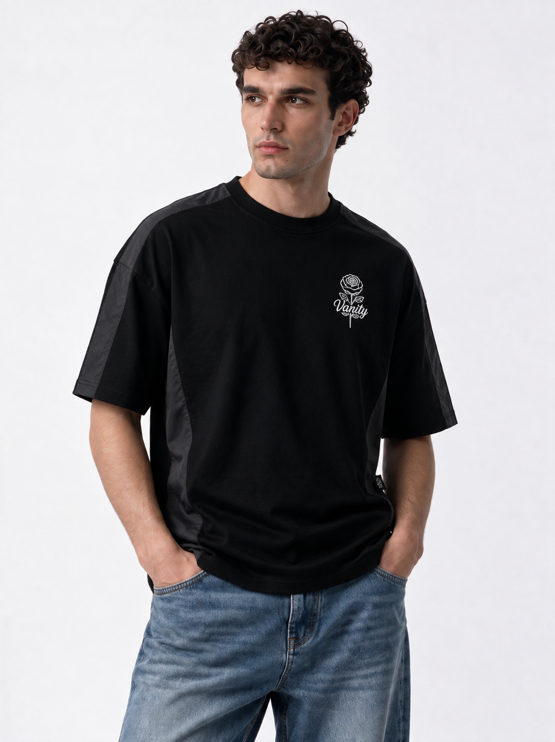Rose Graphic T-Shirt Relaxed Fit - Santos
