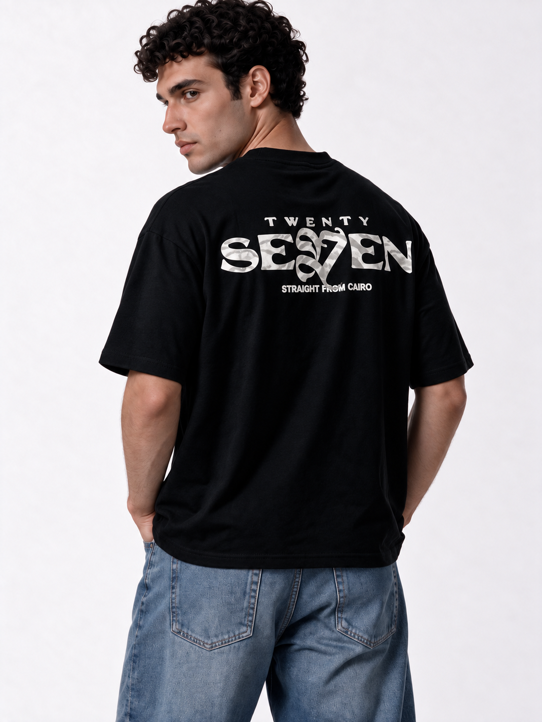 Back Graphic T-Shirt Oversized Fit - 27