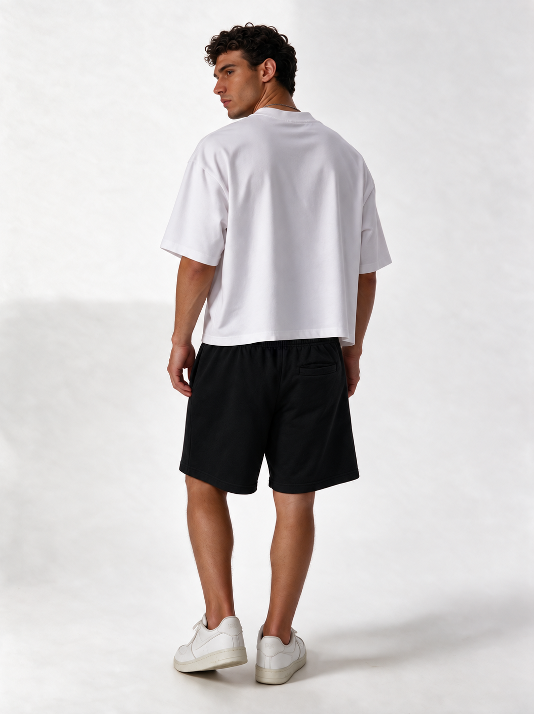 Graphic Shorts Knit Relaxed Fit - Kracked