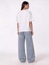 Wide Leg Jeans Denim Baggy Fit - Genz Saudi