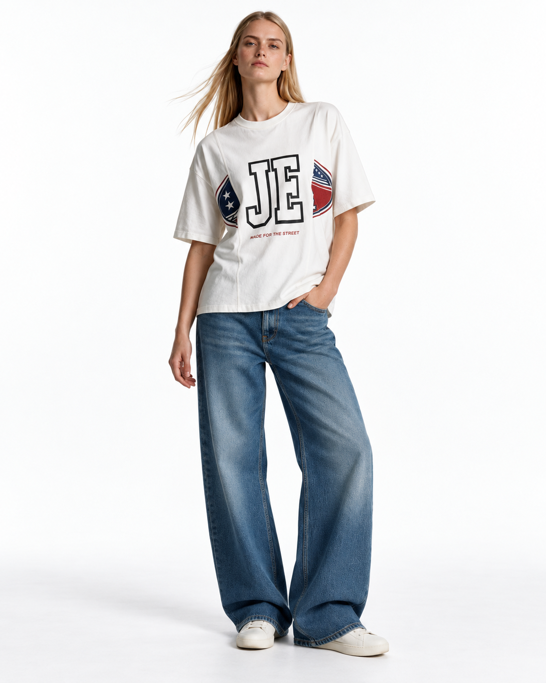 Graphic Panel T-Shirt Relaxed Fit - JE-X