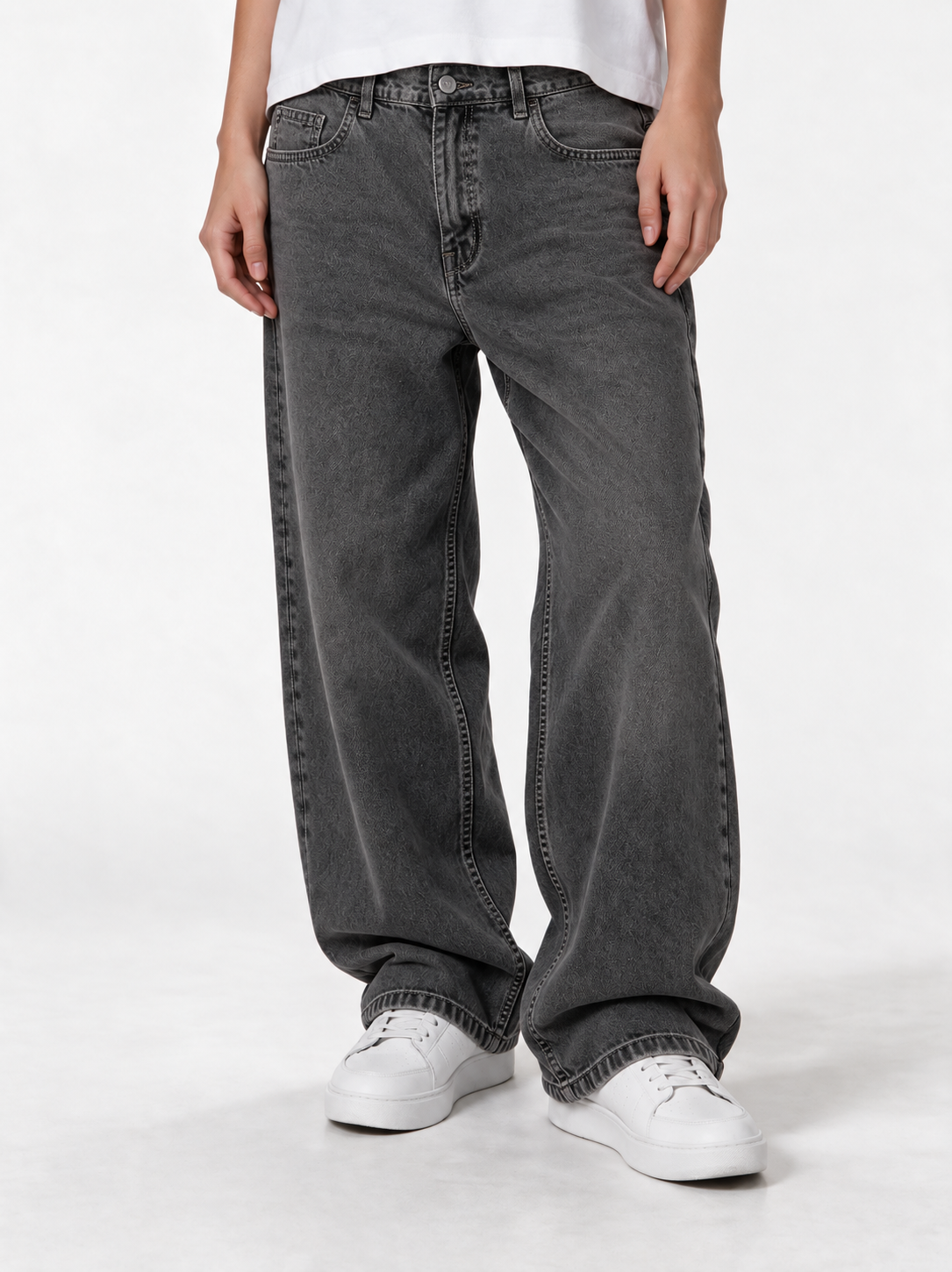 Classic Five-Pocket Jeans Denim Wide Leg - JEANETICS