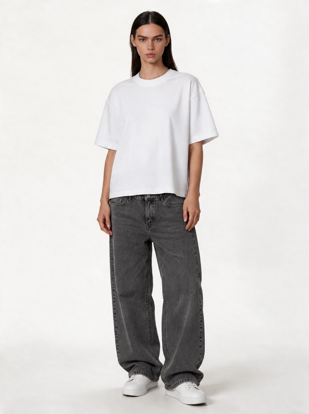 Classic Five-Pocket Jeans Denim Wide Leg - JEANETICS