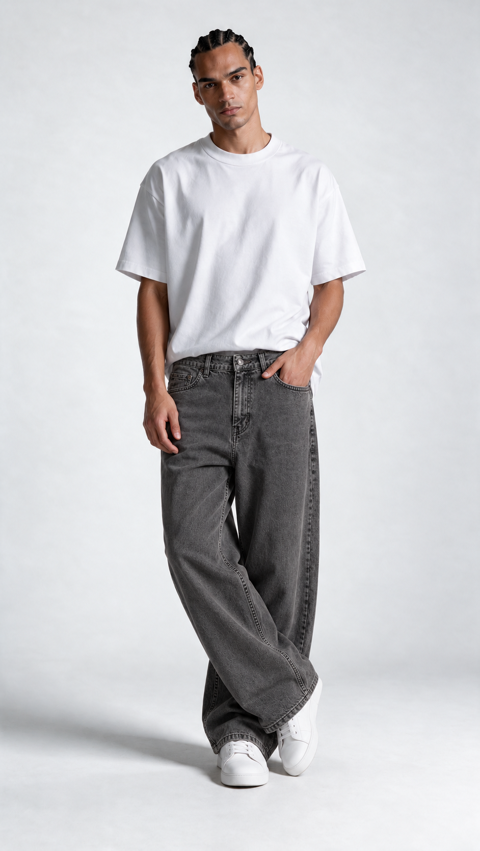 Classic Five-Pocket Jeans Denim Wide Leg - JEANETICS