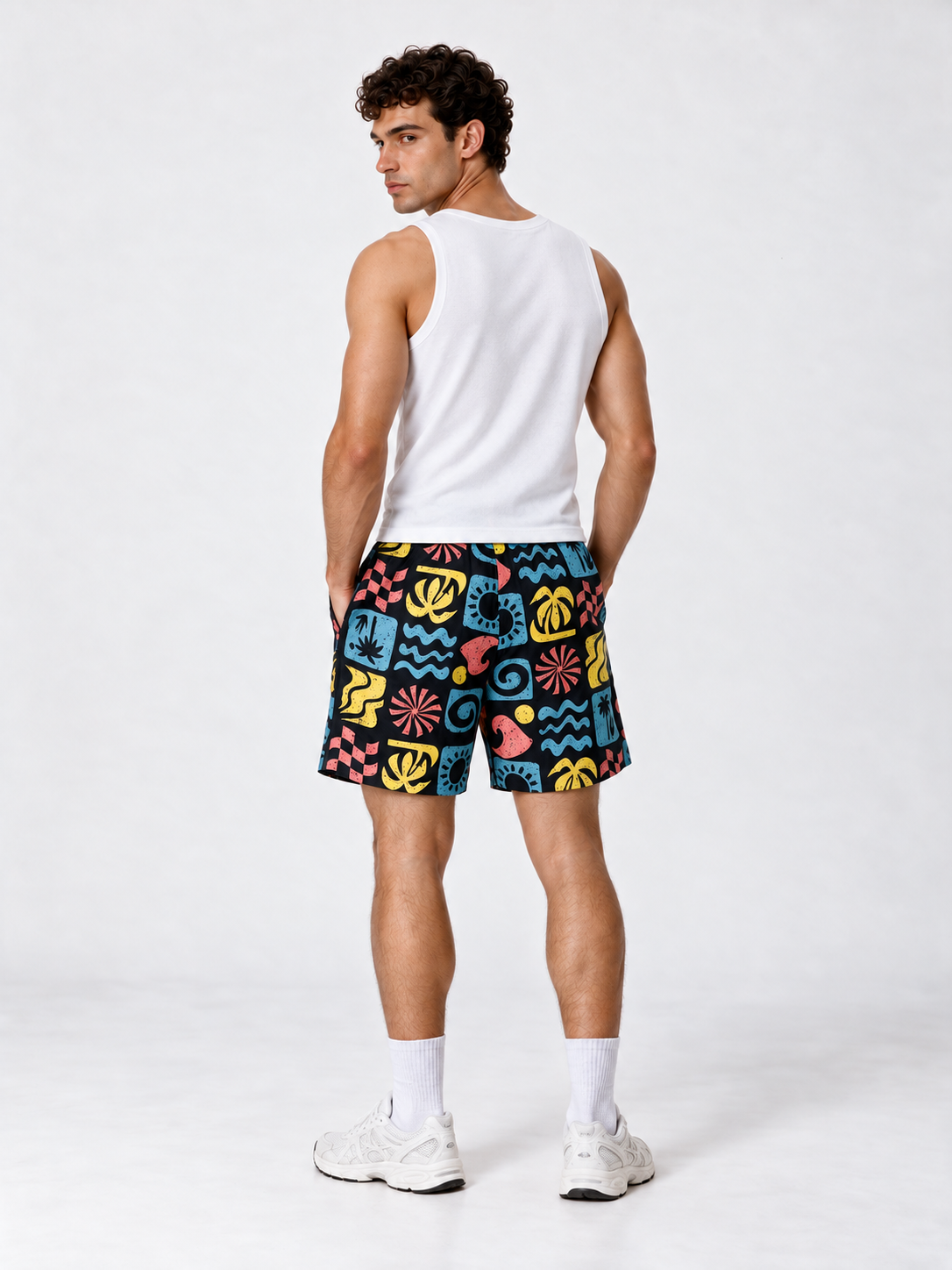 Graphic Swim Shorts Regular Fit - FND - VEN0014