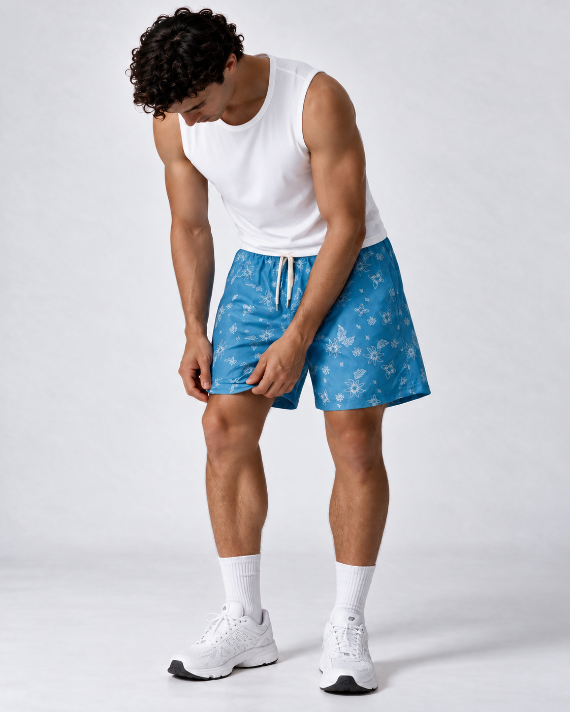 Floral Print Swim Shorts Regular Fit - FND - VEN0014