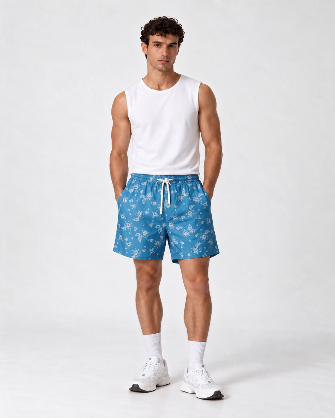 Floral Print Swim Shorts Regular Fit - FND - VEN0014