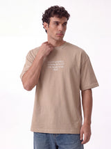 Front & Back Print T-Shirt Cotton Oversized Fit - seven