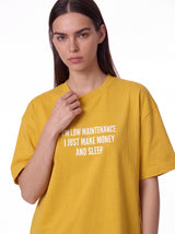 Front & Back Print T-Shirt Cotton Oversized Fit - seven