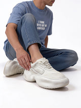Panelled Sneakers Leather Regular Fit - seevenn