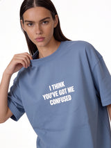 Typography Back Print T-Shirt Cotton Oversized Fit - seven