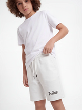 Logo Graphic Shorts Cotton Blend Relaxed Fit - seven kids