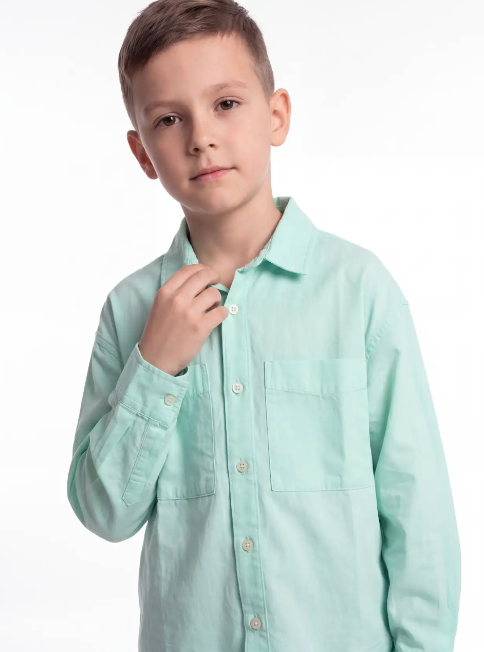Buttoned Shirt Cotton Oversized Fit - seven kids