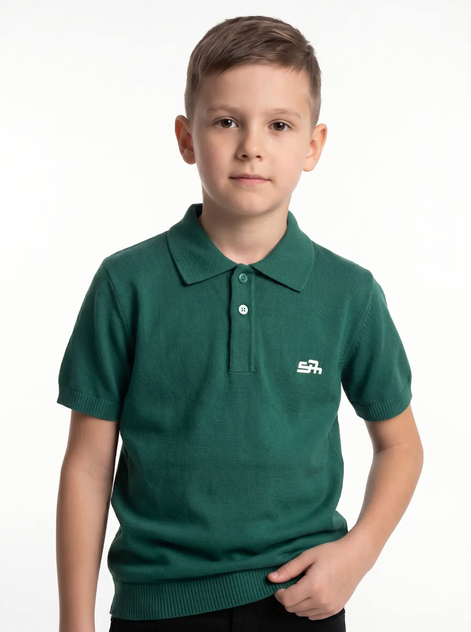 Logo Graphic Polo Knit Regular Fit - seven kids
