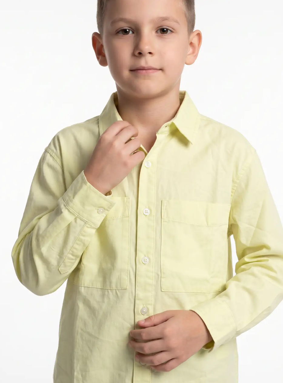 Buttoned Shirt Cotton Oversized Fit - seven kids