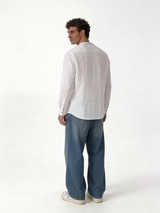 Relaxed-Fit Lightweight Linen Long Sleeve Shirt - lusso