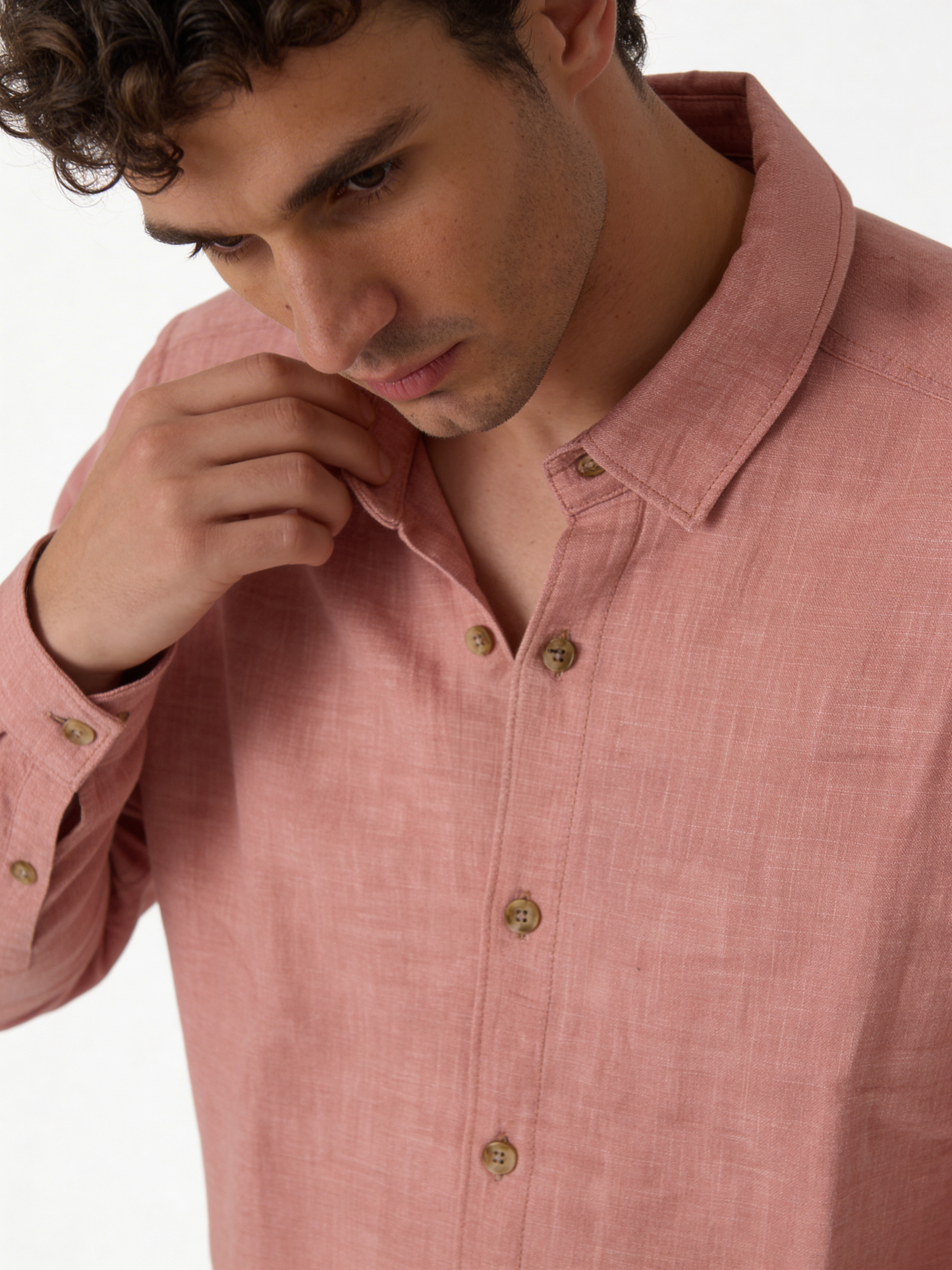Relaxed-Fit Lightweight Linen Long Sleeve Shirt - lusso