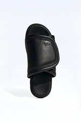 Logo Slide Sandals Leather Regular Fit - seevenn